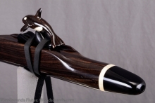 African Blackwood  Native American Flute, Minor, Mid F#-4, #K35J (11)